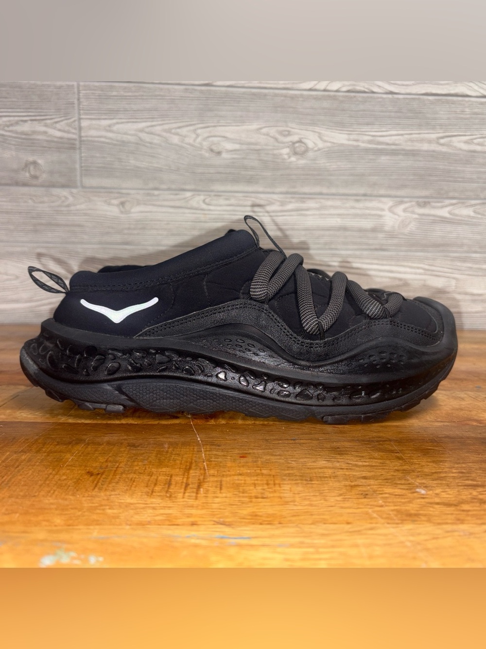 Hoka One One U Ora Primo Black 1141570-BBLC Slip On Black Shoes Sneakers 10.5W